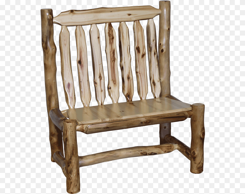 Aspen Log Side Chair Bench Chair, Furniture, Crib, Infant Bed, Wood Free Png Download