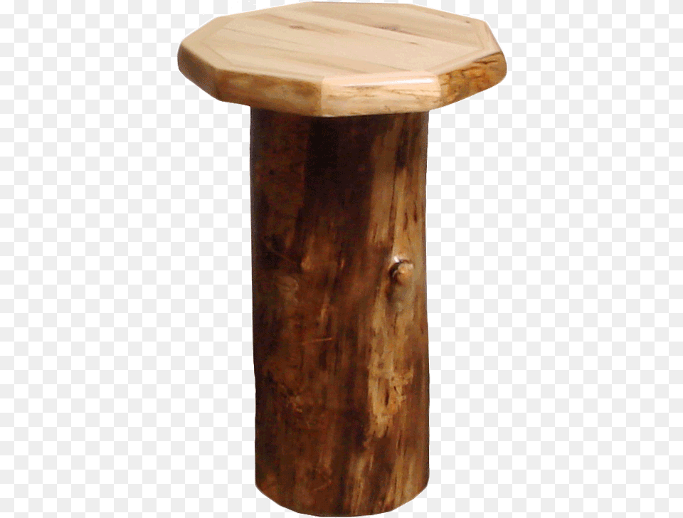 Aspen Log Stump End Table End Table, Plant, Tree, Furniture, Wood Free Transparent Png