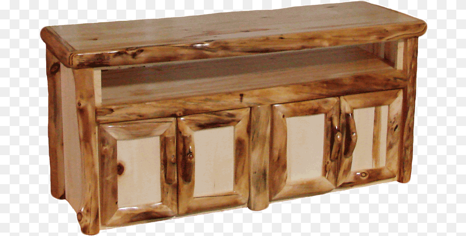 Aspen Log Tv Stand Coffee Table, Cabinet, Closet, Cupboard, Furniture Free Png Download