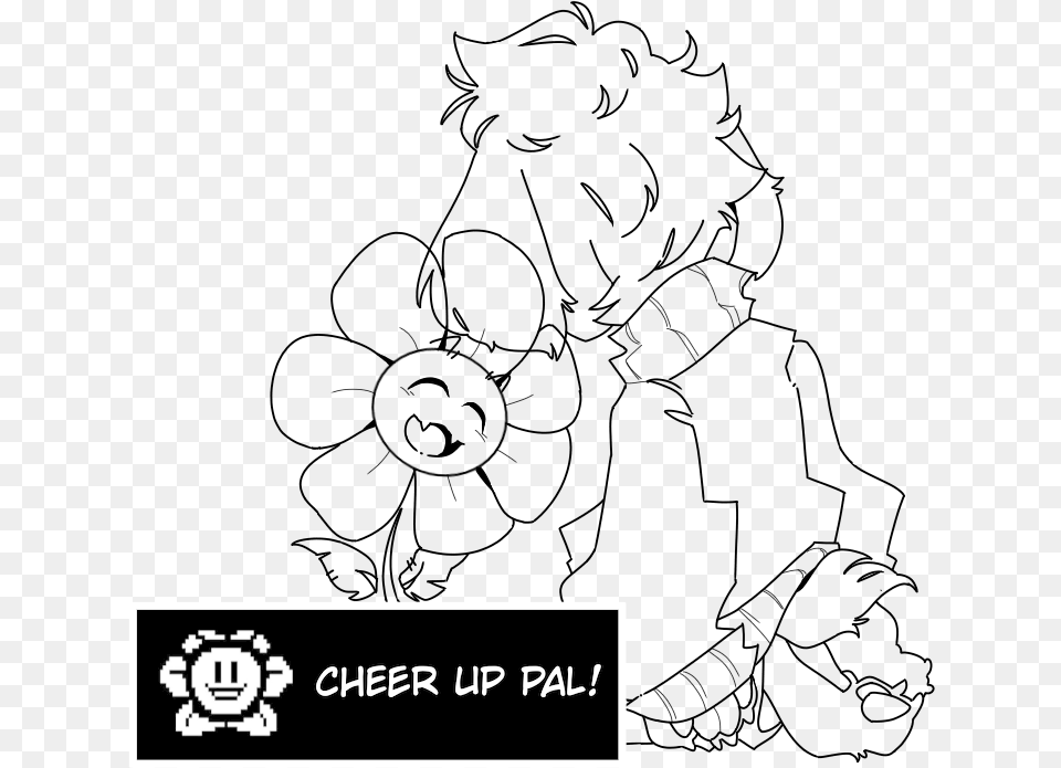 Asriel And Flowey Undertale Free Png Download