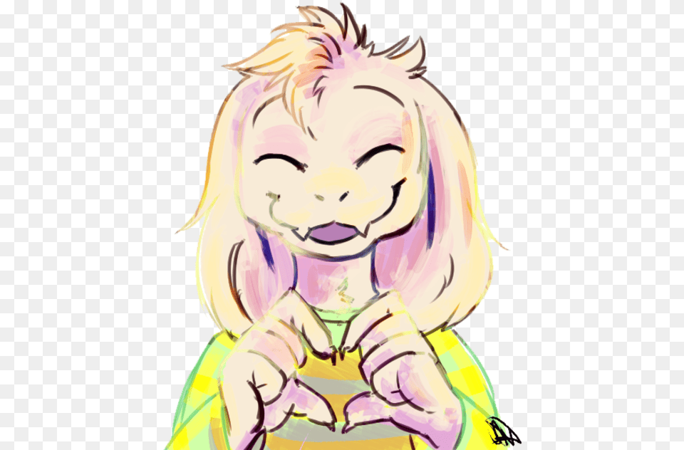 Asriel Making A Heart With His Hands Undertale Asriel Game, Adult, Person, Female, Woman Free Transparent Png