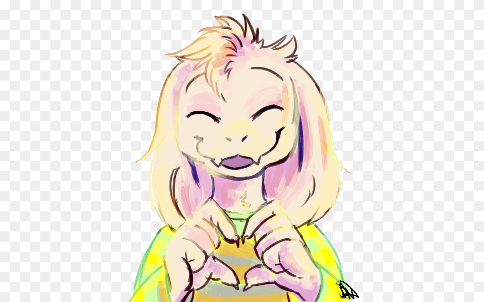 Asriel Making A Heart With His Hands Undertale Know Your Meme, Book, Comics, Publication, Person Png