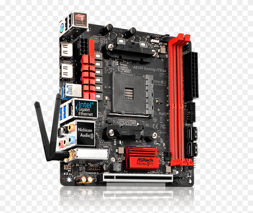 Asrock Fatal1ty Ab350 Gaming Itx, Computer Hardware, Electronics, Hardware Free Transparent Png