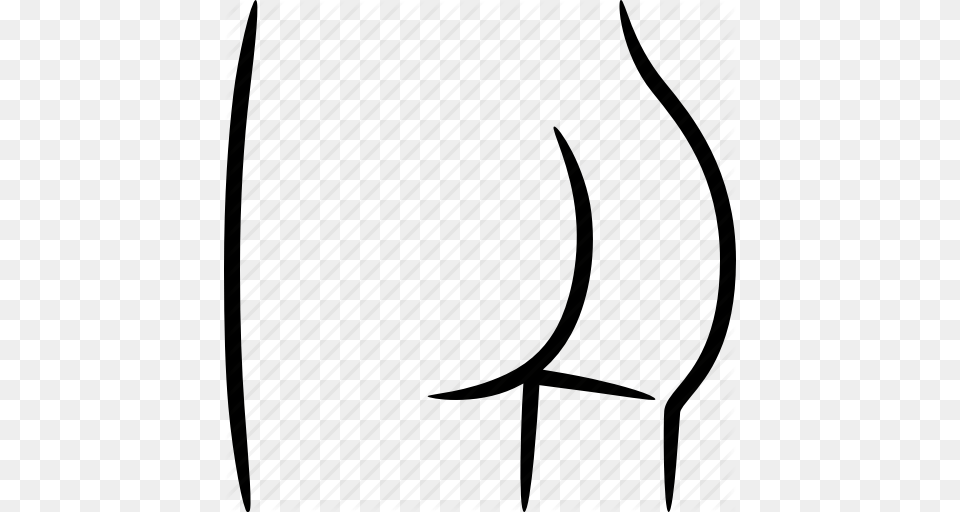 Ass Booty Bubble Bum Butt Buttock Buttocks Icon, Sword, Weapon, Bow Free Transparent Png