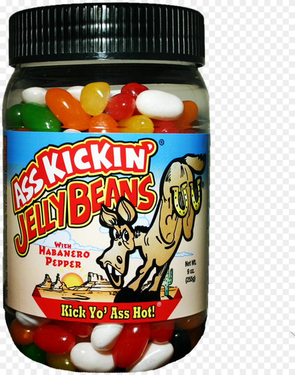 Ass Kickin Jelly Beans Ghost Pepper, Food, Sweets, Candy, Can Free Png Download