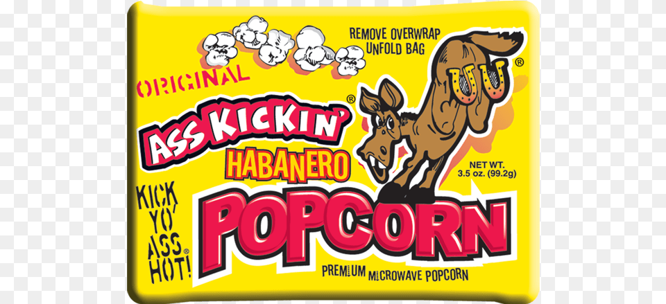 Ass Kickin39 Habanero Popcorn 1 Cartoon, Baby, Person, Food, Sweets Png Image