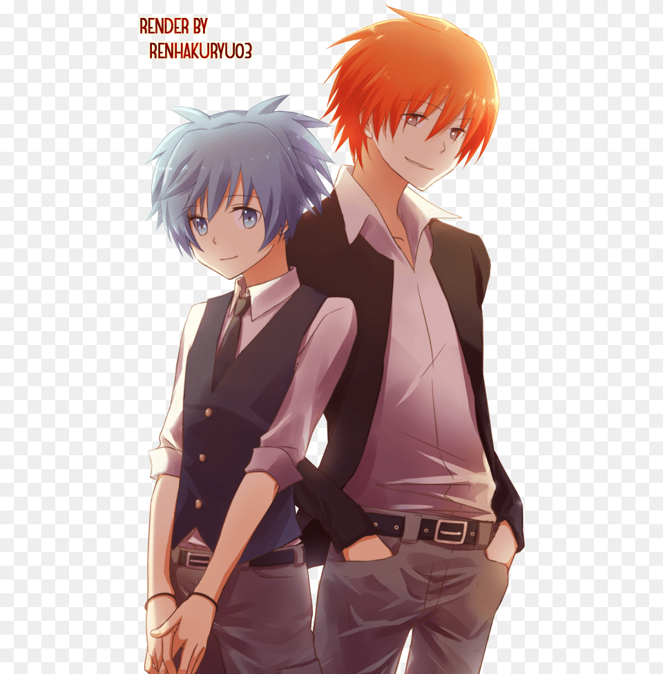 Assassination Classroom Render By Renhakuryu03 D701skh Assassination Classroom Yandere Nagisa, Book, Comics, Publication, Adult Free Png
