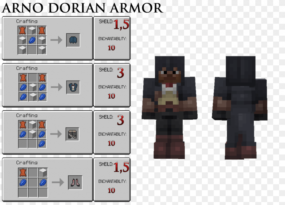 Assassincraft Mod Crafting Recipes Minecraft Assassins Creed Mod Suit, Person Free Png