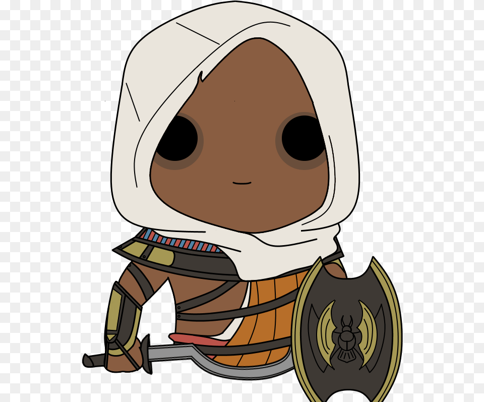Assassinquots Creed Origins Bayek By Undi3sss Assassins Creed Origins Funko Pop, Clothing, Hat, Baby, Person Free Png