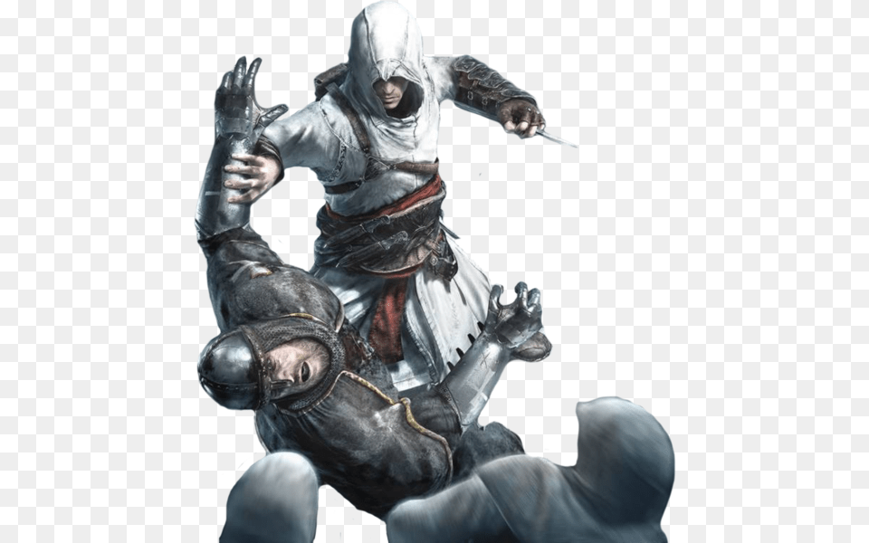 Assassins Creed Altair Making A Move Assassin Creed, Knight, Person, Adult, Male Free Png Download