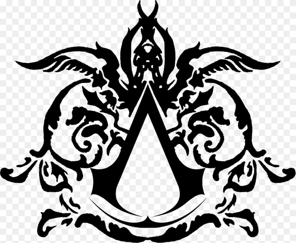 Assassins Creed Brotherhood Logo, Silhouette, Symbol, Cross Free Png