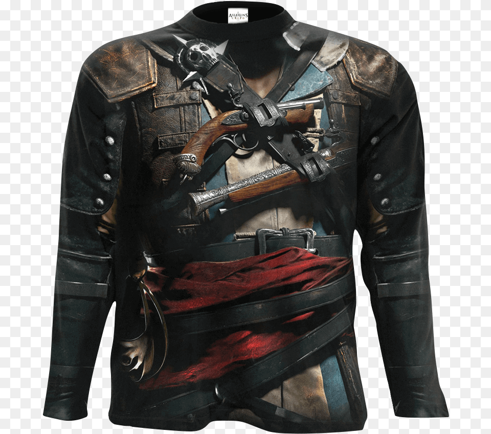 Assassins Creed Iv Black Flag Edward Uniform Long Sleeve Assassin39s Creed Black Flag Mobile, Clothing, Coat, Jacket, Firearm Png