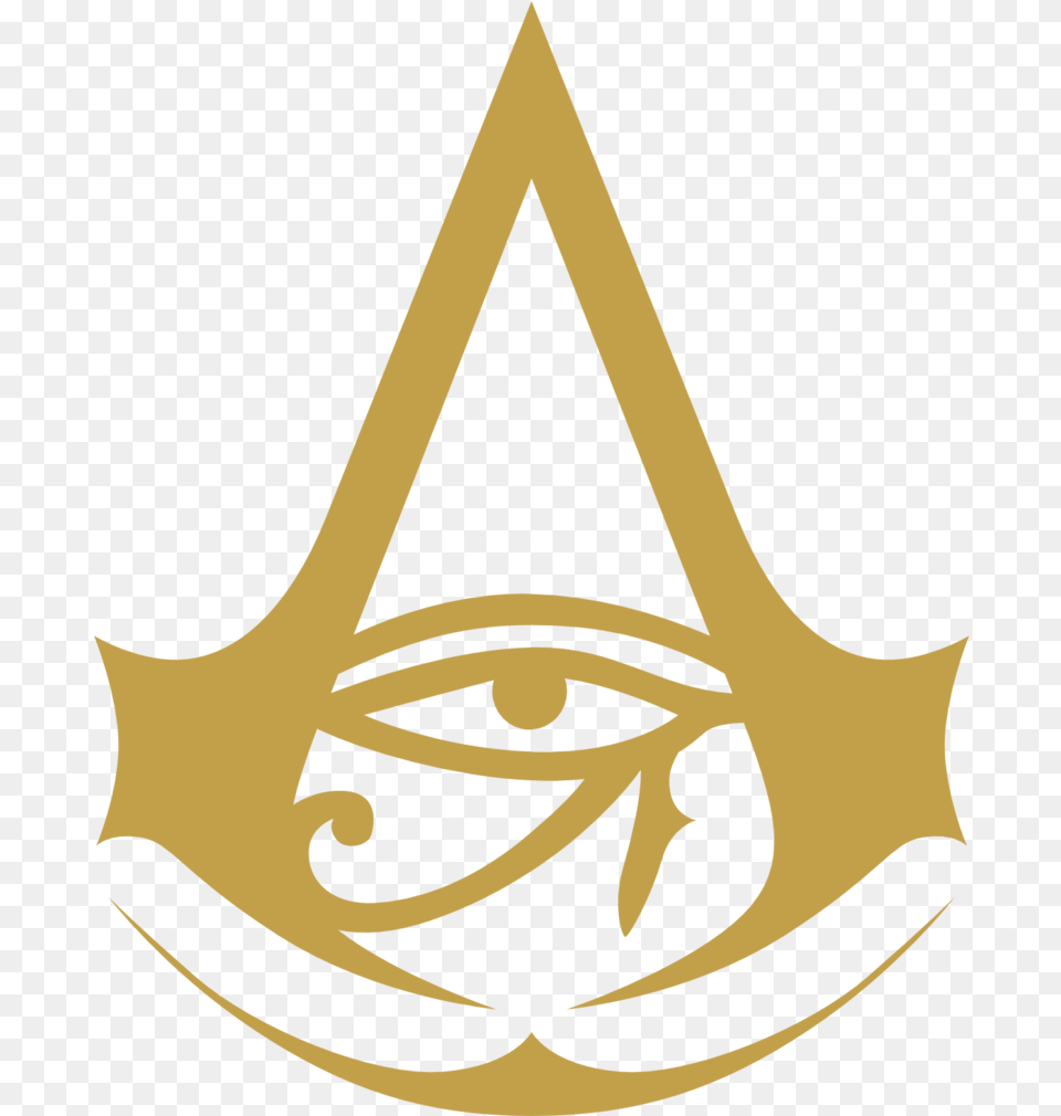 Assassins Creed Logo 2 Image Creed Origins Logo, Emblem, Symbol, Person, Face Free Png Download