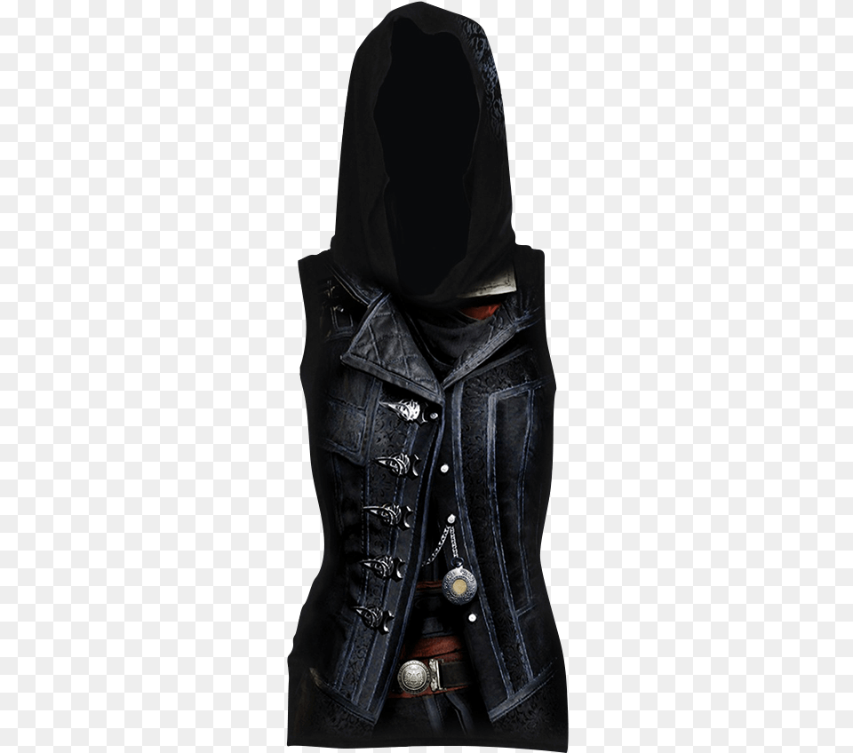 Assassins Creed Syndicate Evie Hooded Tank Vtements Assassin39s Creed Femme, Clothing, Vest, Coat, Jacket Png Image