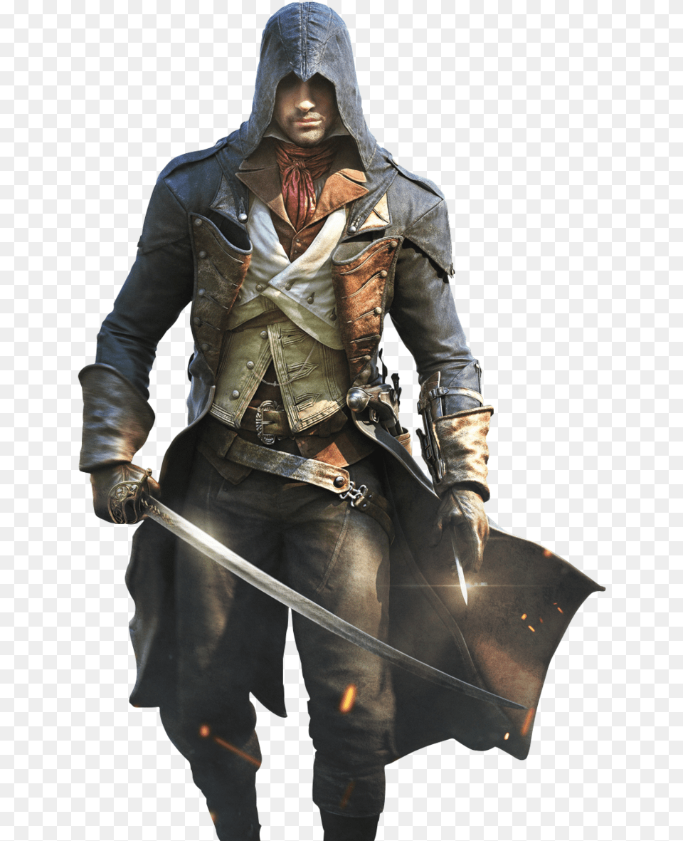 Assassins Creed Unity Weapon, Sword, Person, Man Free Png Download