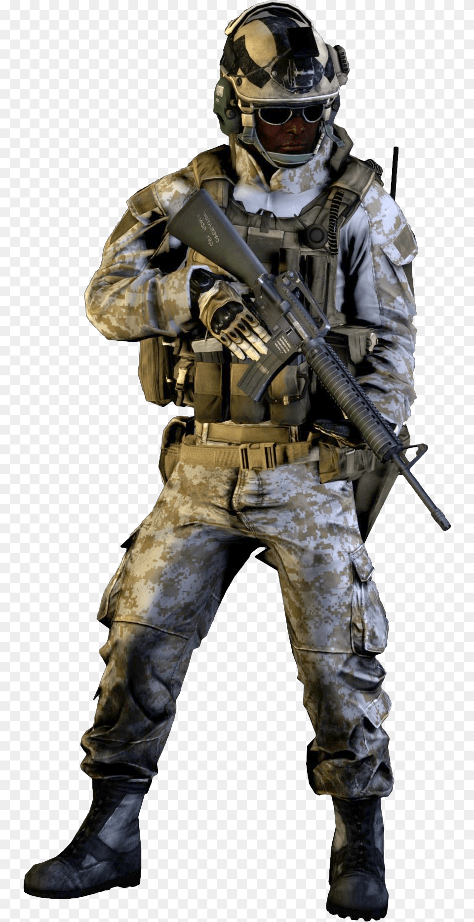 Assault M16a2 Call Of Duty Soldier, Adult, Person, Man, Male Png