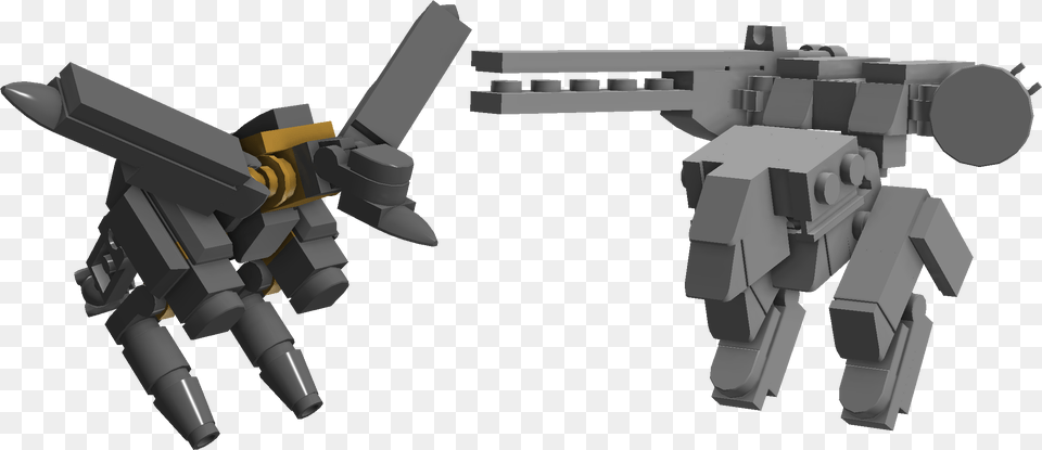 Assault Rifle, Robot, Firearm, Weapon, Cannon Png Image
