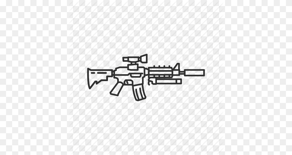 Assault Rifle Automatic Firearms Gun Carbine Military, Nature, Outdoors, Snow, Text Png