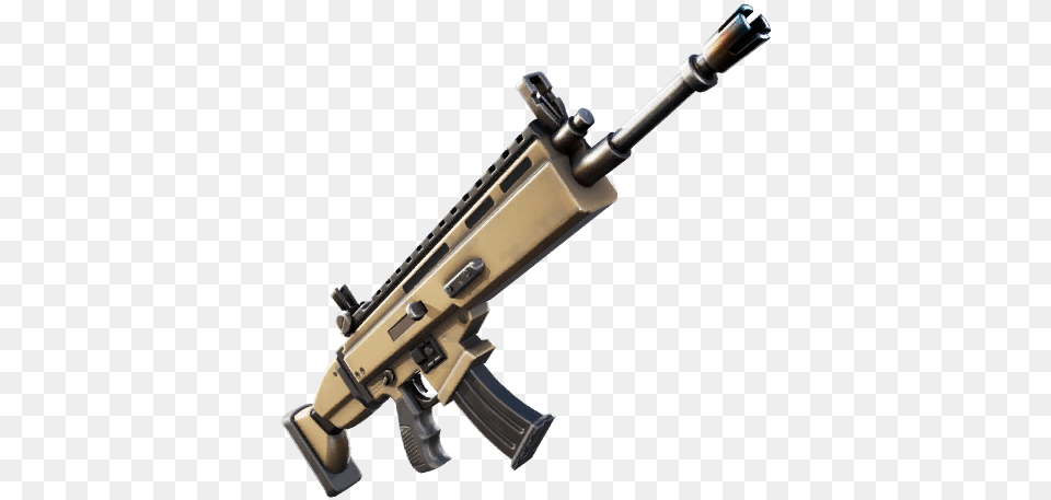 Assault Rifle Battle Royale Fortnite Wiki Fortnite Scar, Firearm, Gun, Weapon Png