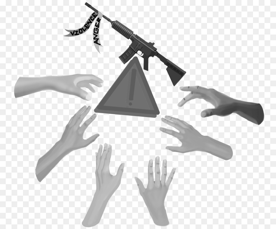 Assault Rifle Cartoons Assault Rifle, Person, People, Hand, Finger Png Image