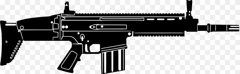 Assault Rifle Clipart, Firearm, Gun, Machine Gun, Weapon Png
