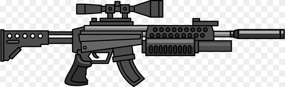 Assault Rifle Clipart, Firearm, Gun, Weapon Free Transparent Png