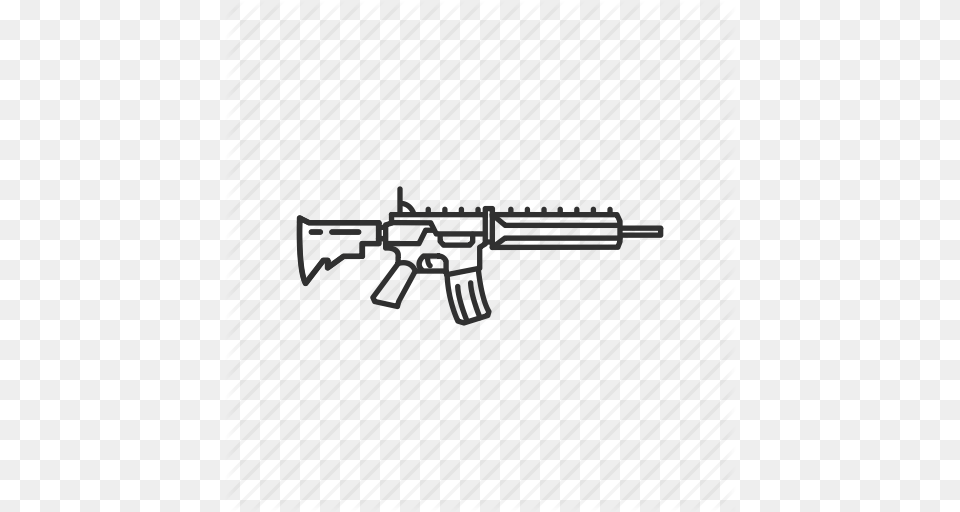 Assault Rifle Firearms Gun Military Submachine Gun, Firearm, Weapon, Aircraft, Transportation Free Png