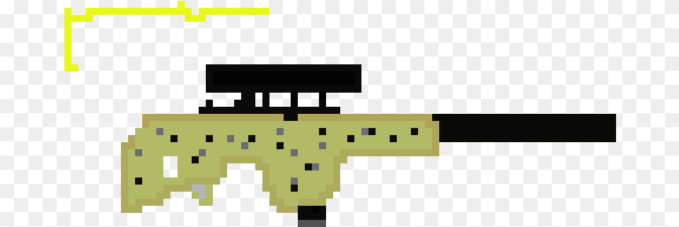 Assault Rifle From Fortnite Pixel Art, Fence Png Image