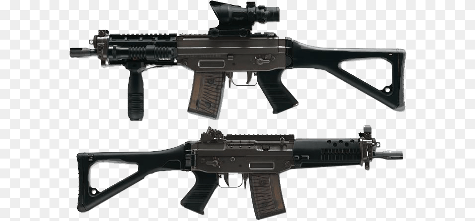 Assault Rifle Sig Sg, Firearm, Gun, Weapon, Machine Gun Free Png Download