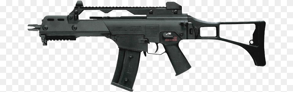 Assault Rifle Transparent G36 Airsoft, Firearm, Gun, Weapon, Machine Gun Png Image