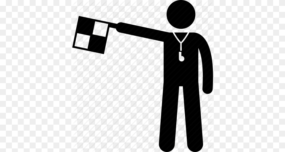 Assistant Flag Football Linesman Offside Referee Soccer Icon, Sink, Sink Faucet Png
