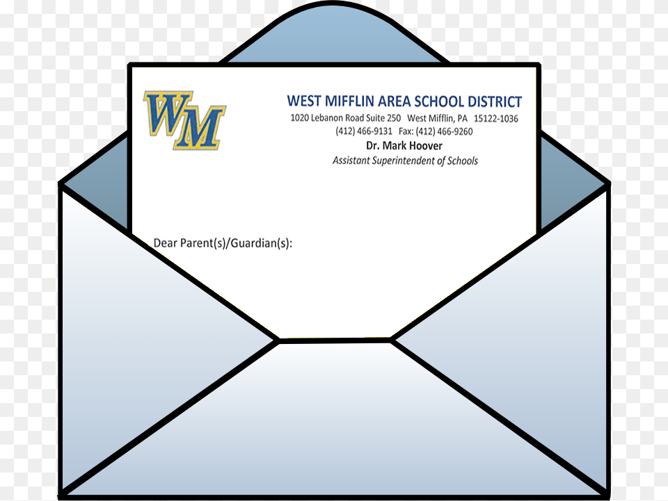 Assistant Superintendent To Parents Homeville Elementary Clip Art, Envelope, Mail Png