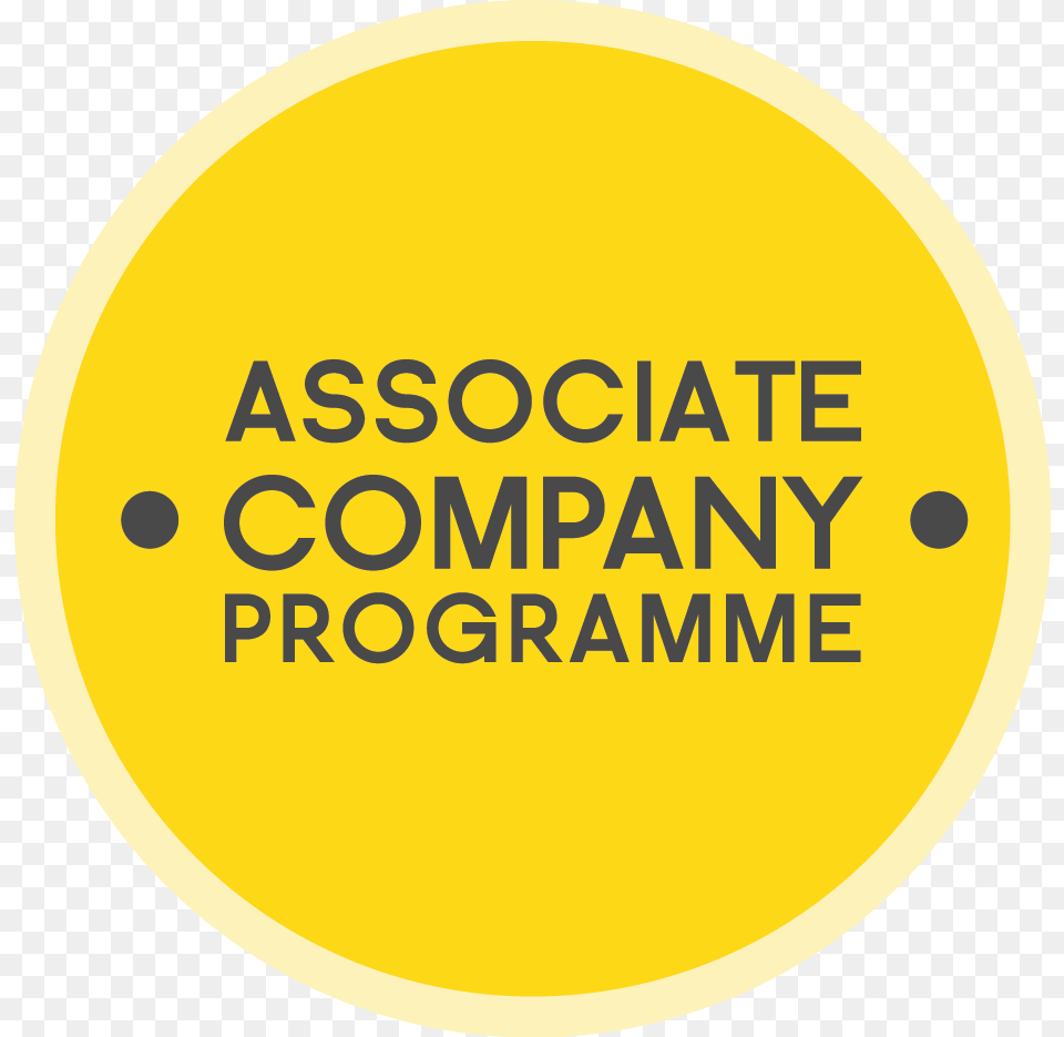 Associate Company Programme Logo Circle, Sticker, Disk, Text Free Png