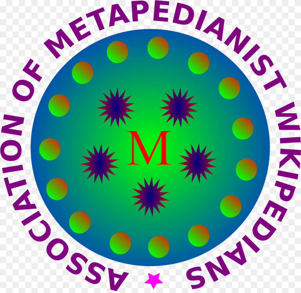 Association Of Metapedianist Wikipedians Logo Circle, Pattern, Sphere, Purple, Light Png