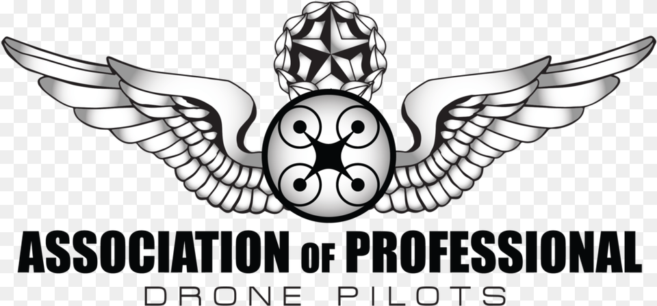Association Of Professional Drone Pilots Pilot Wings, Emblem, Symbol, Appliance, Ceiling Fan Png Image