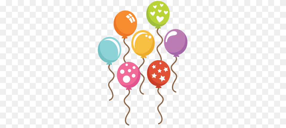 Assorted Balloons Svg Cut Files Balloon Svg Files Birthday Ballonns Cute Clipart, Food, Sweets Free Transparent Png