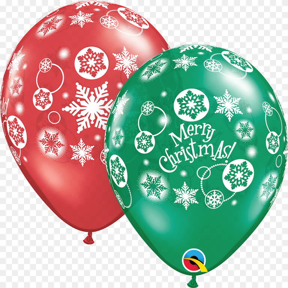 Assorted Christmas Snowflakes 50 Count Havinu0027 A Christmas Latex Balloons Qualatex, Balloon Png Image