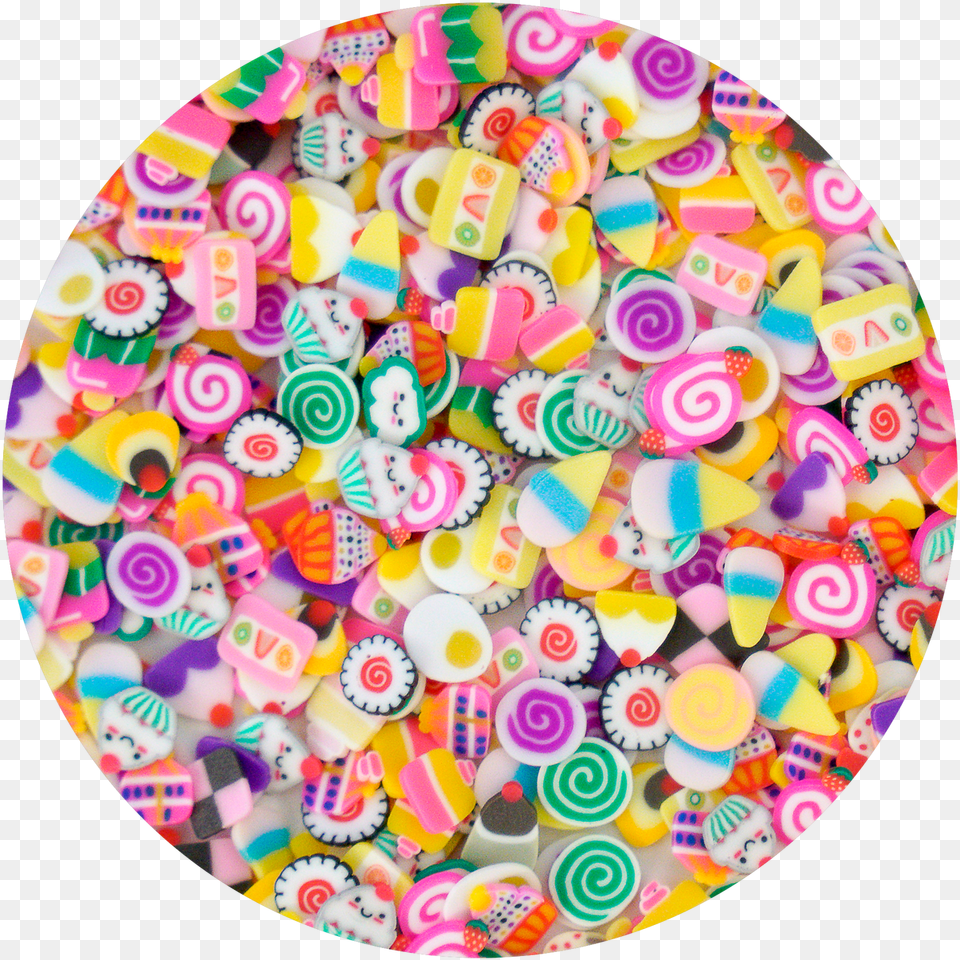 Assorted Fake Food Sprinkles Slices Circle, Candy, Sweets, Birthday Cake, Cake Png Image
