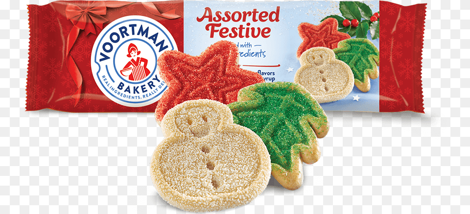 Assorted Festive Voortman Assorted Festive Cookies, Food, Sweets, Person, Bread Free Transparent Png