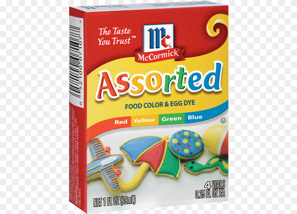 Assorted Food Colors And Egg Dye Mccormick Food Colouring, Sweets Free Transparent Png