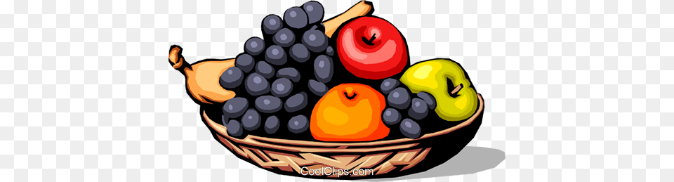 Assorted Fruits In Basket Royalty Vector Clip Art, Food, Fruit, Plant, Produce Free Transparent Png