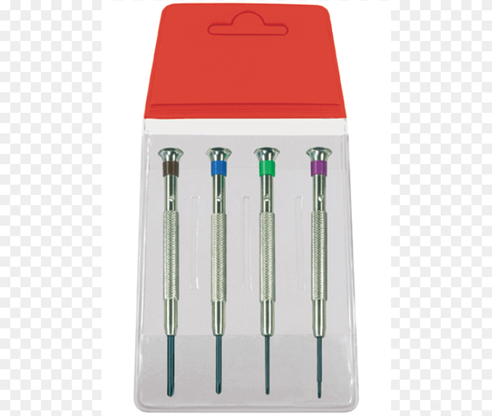 Assortment Of 4 Phillips Screwdrivers In Plastic Compass, Device, Screwdriver, Tool Free Transparent Png