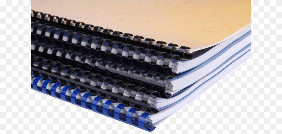 Assortment Of Gbc Comb Bound Books Leitz Combind 500 Binding Machine, Spiral Free Png Download