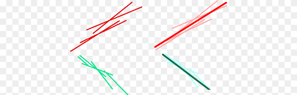 Assuming I Have A Group Of Lines Segments Like The Approximation Line Opencv, Bow, Weapon Png Image