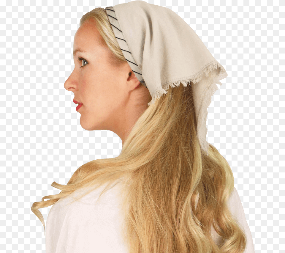 Asta Triangle Head Scarf Hair Down With Head Scarf, Adult, Person, Hat, Female Png Image