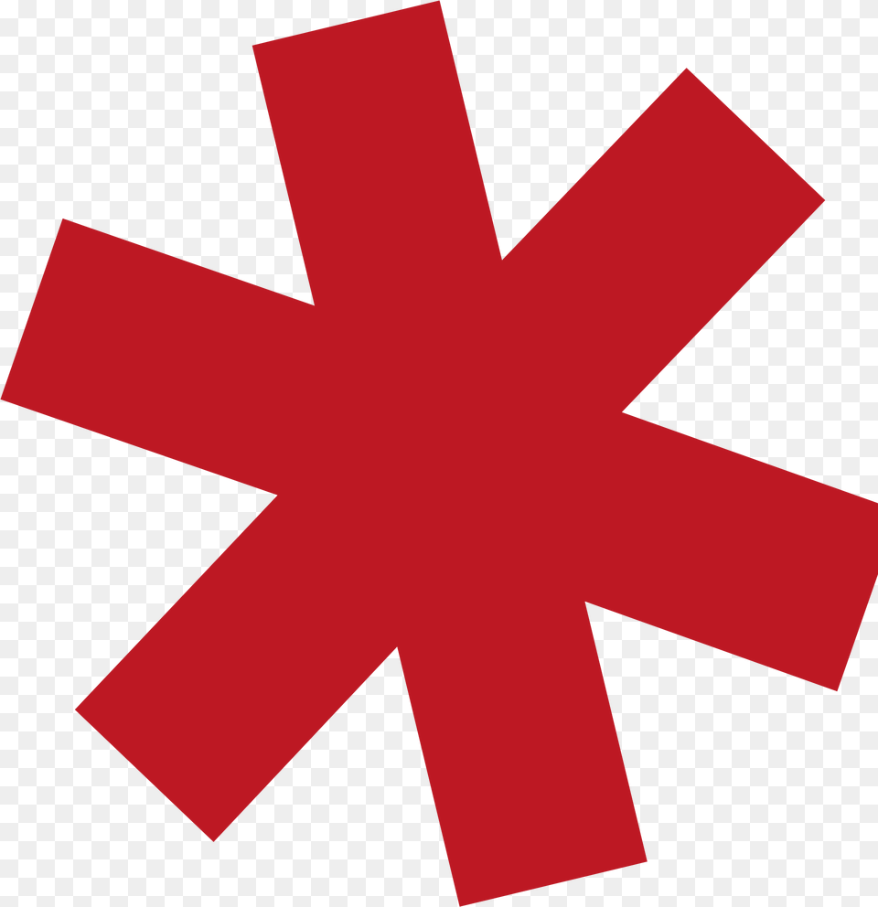 Asterisk 2 Image Red Asterisk, Logo, First Aid, Red Cross, Symbol Free Png