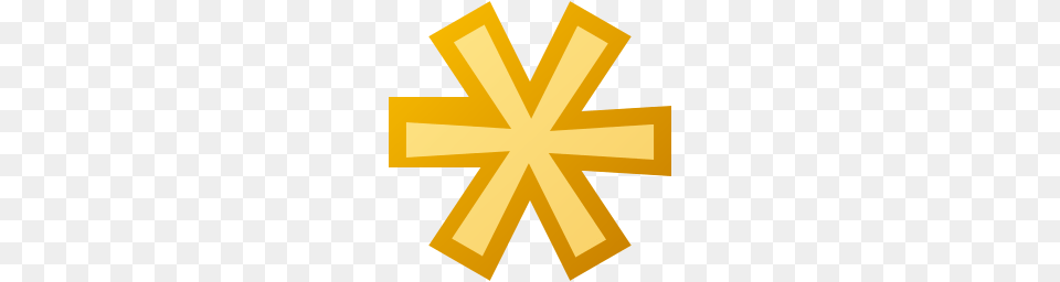 Asterisk Yellow, Gold, Nature, Outdoors, Cross Png