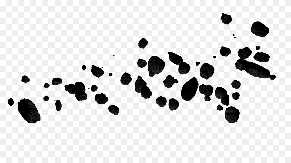 Asteroid Belt Stock, Black Png Image
