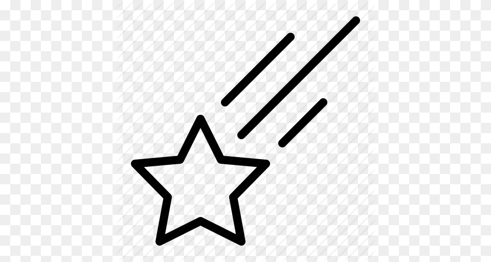 Asteroid Comet Ios Meteorite Shooting Speed Star Icon, Sword, Weapon, Symbol, Star Symbol Png Image