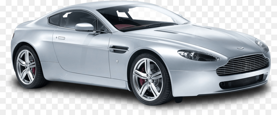 Aston Martin V8 Vantage White Car Image, Vehicle, Transportation, Coupe, Sports Car Png
